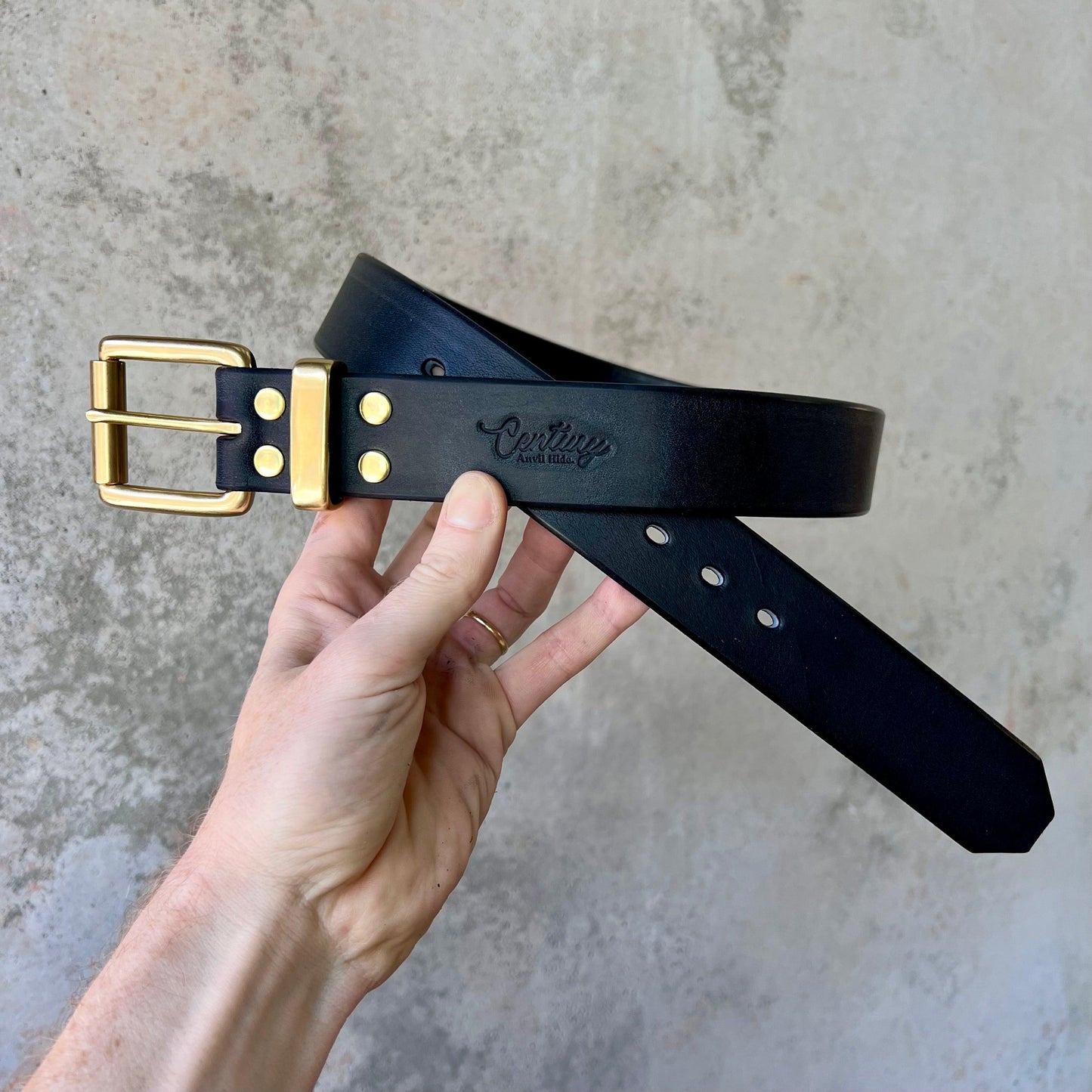 The Century Belt - Guaranteed 100 years - Anvil Hide