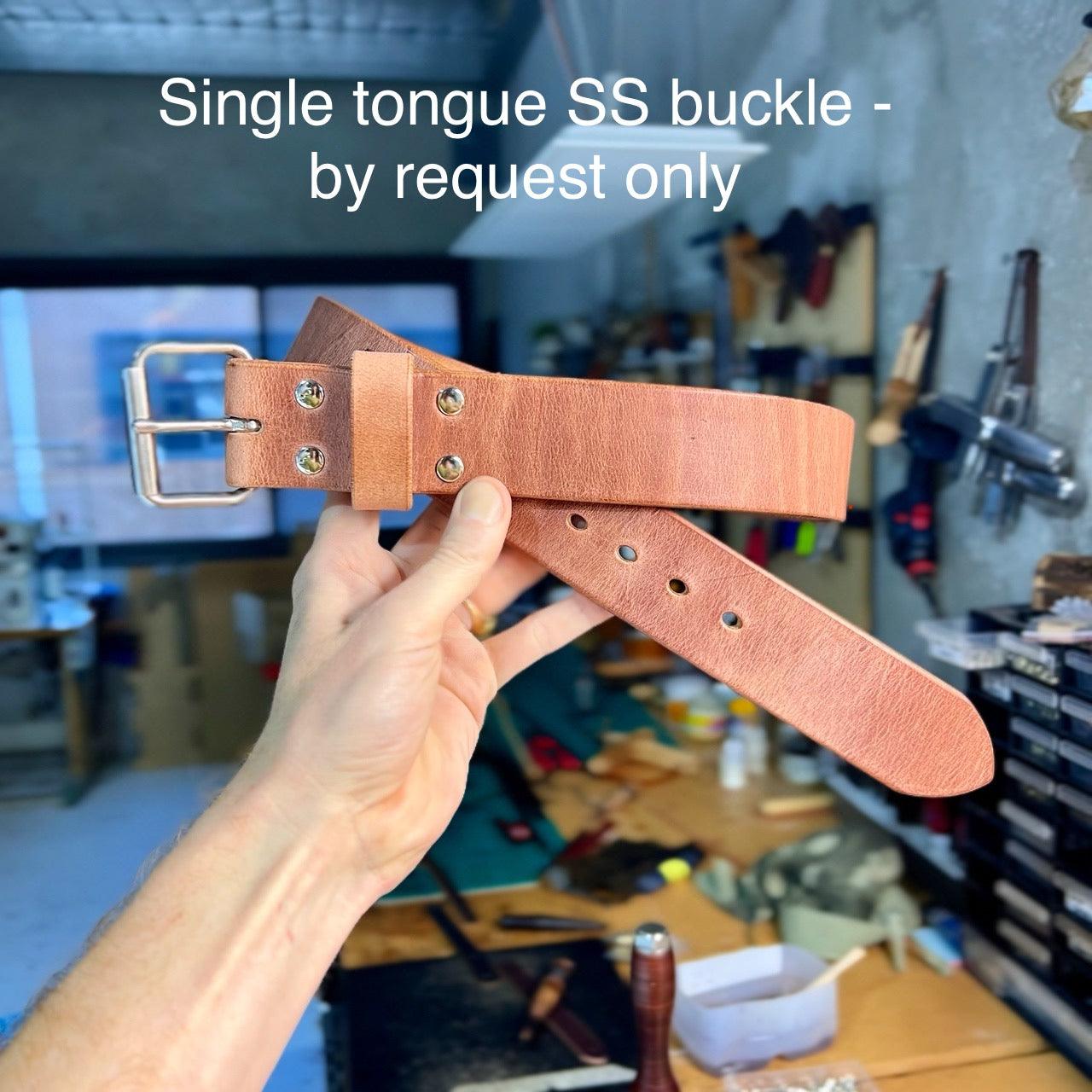 The Unbreakable Belt - The Original - Old World Tan (Hermann Oak tannery) - Anvil Hide