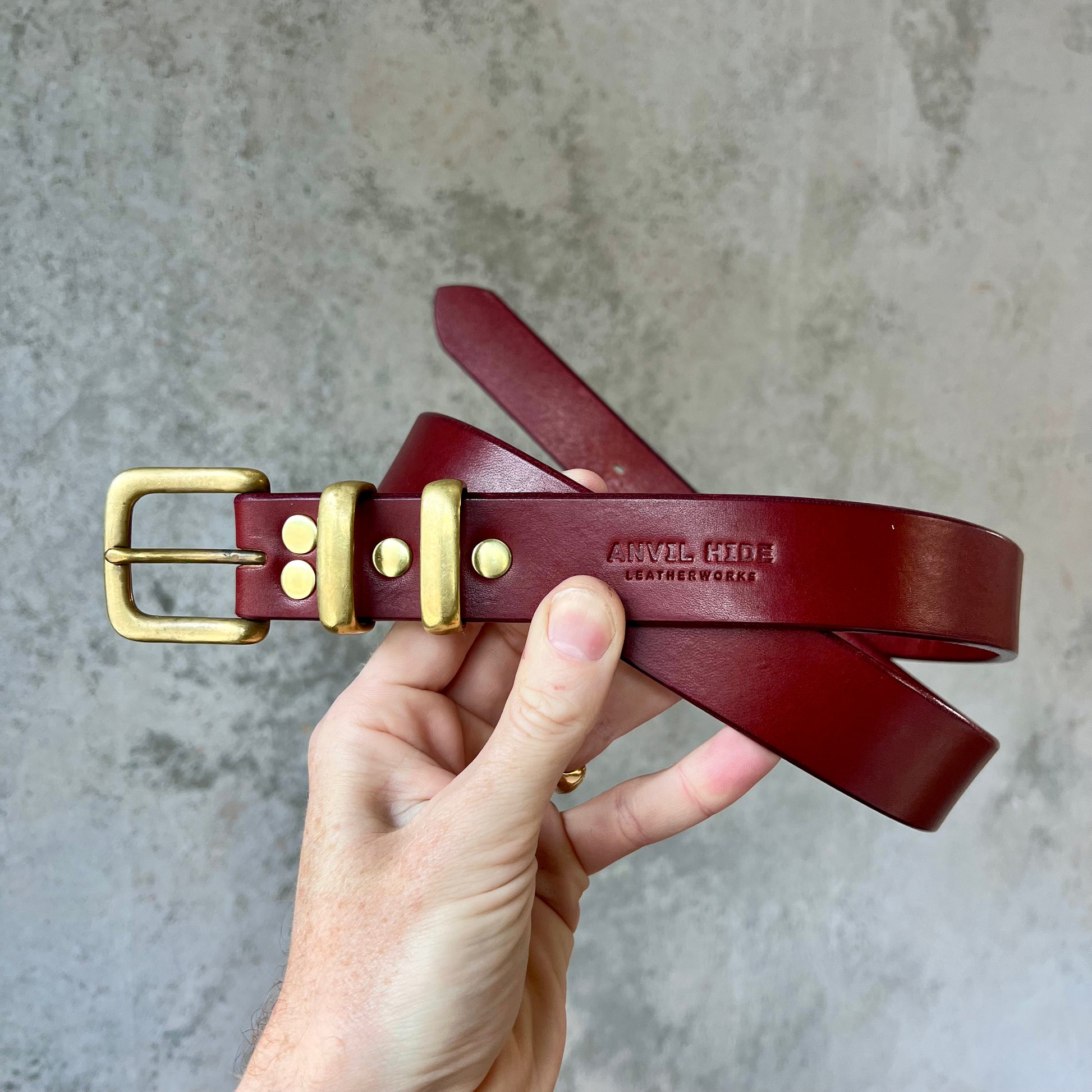 “Bring your own buckle” belt - Anvil Hide