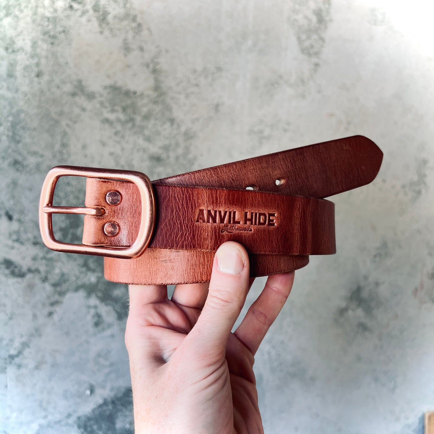 The Patina King Belt - Anvil Hide