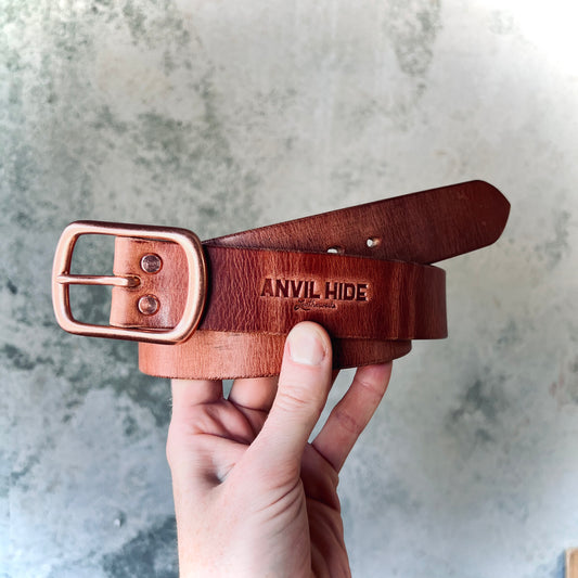 The Patina King Belt - Anvil Hide