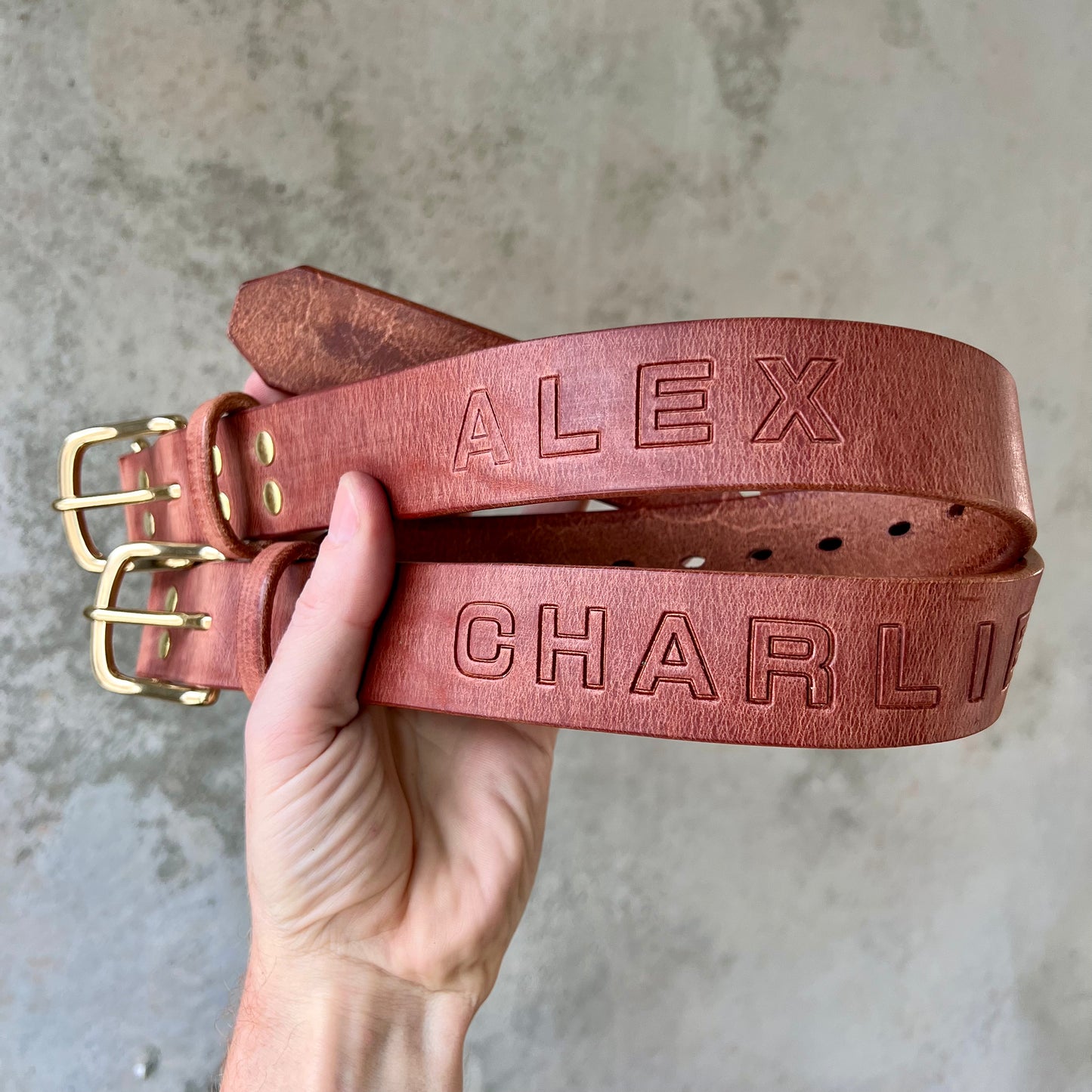 Add custom embossing to your product - Anvil Hide