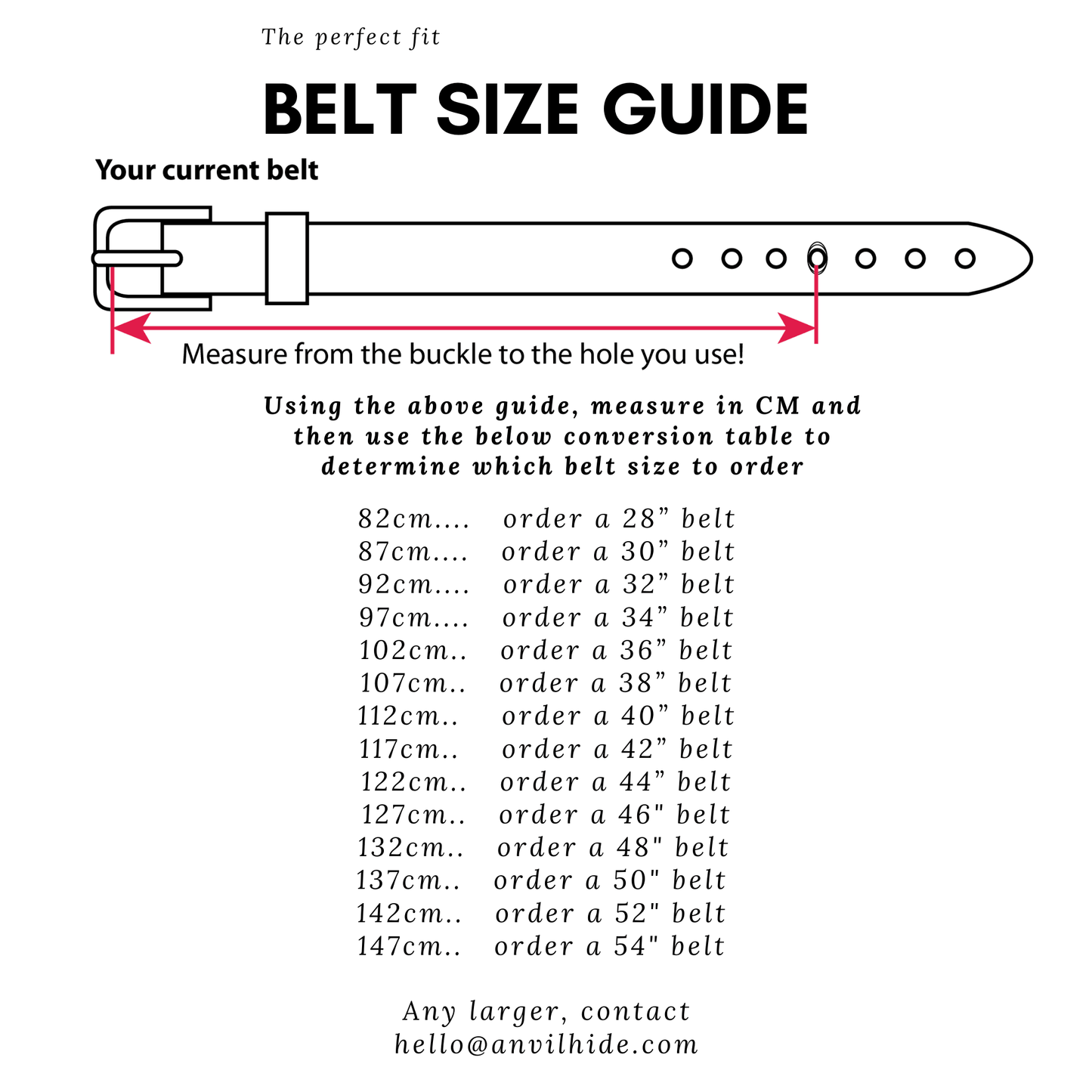 The Classic Belt - Anvil Hide