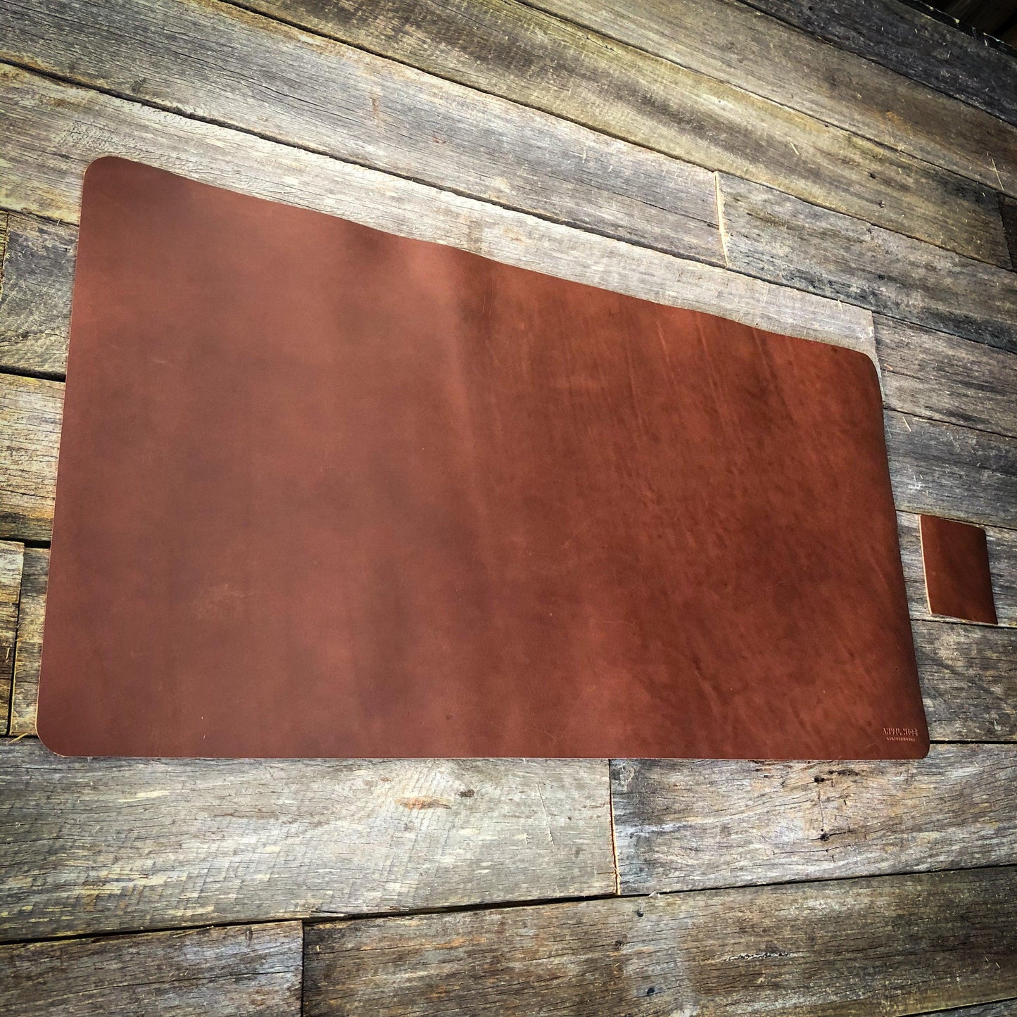 Leather Desk Mats - Anvil Hide