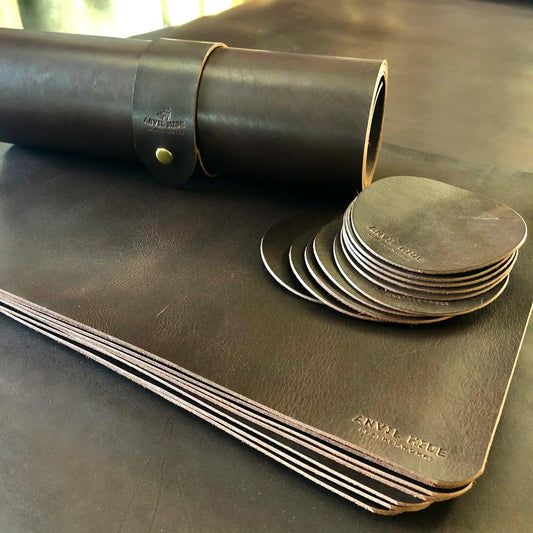 Full Grain Leather Placemats, for the ultimate dining experience - Anvil Hide