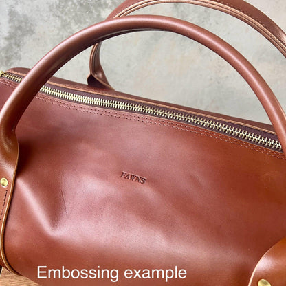 Add custom embossing to your product - Anvil Hide