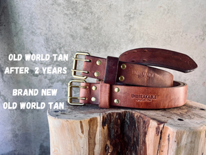 The Unbreakable Belt - The Original - Old World Tan (Hermann Oak tannery)