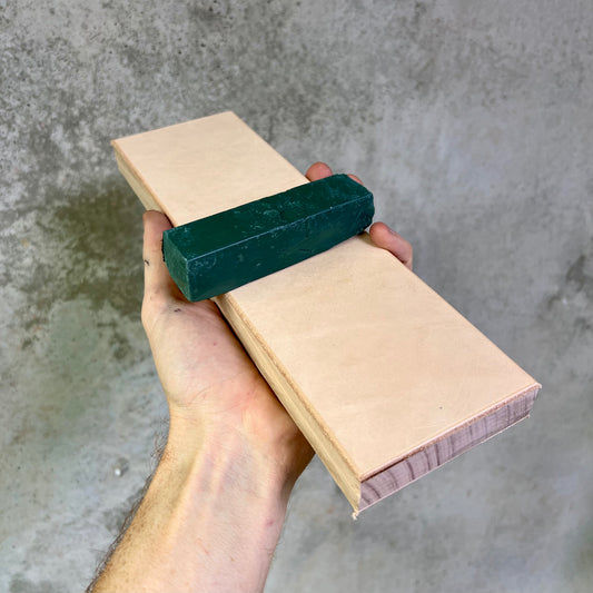 Large double sided leather strop