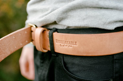 The Unbreakable Belt - The Original - Old World Tan (Hermann Oak tannery)