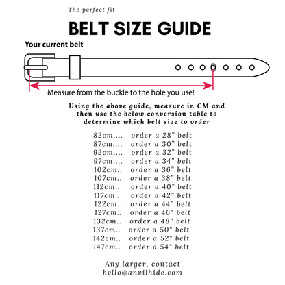 The Wide Belt - Anvil Hide