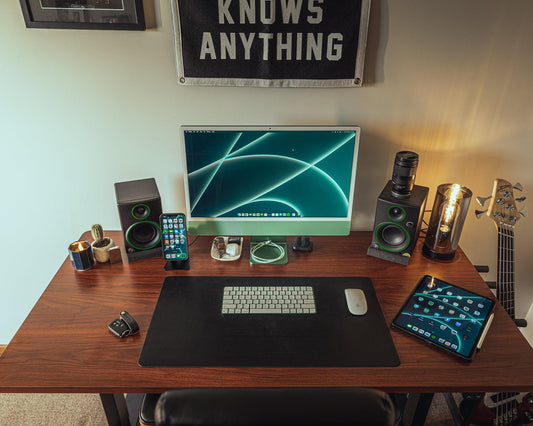 Leather Desk Mats - Anvil Hide