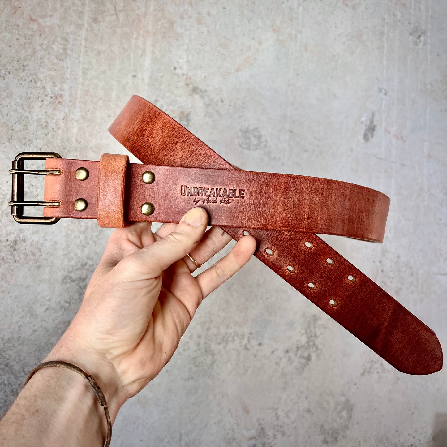The Unbreakable Belt - The Original - Old World Tan (Hermann Oak tannery)
