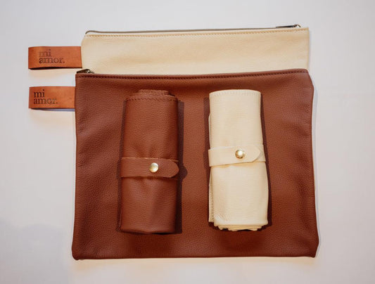 Baby Change Mat and Clutch - Anvil Hide