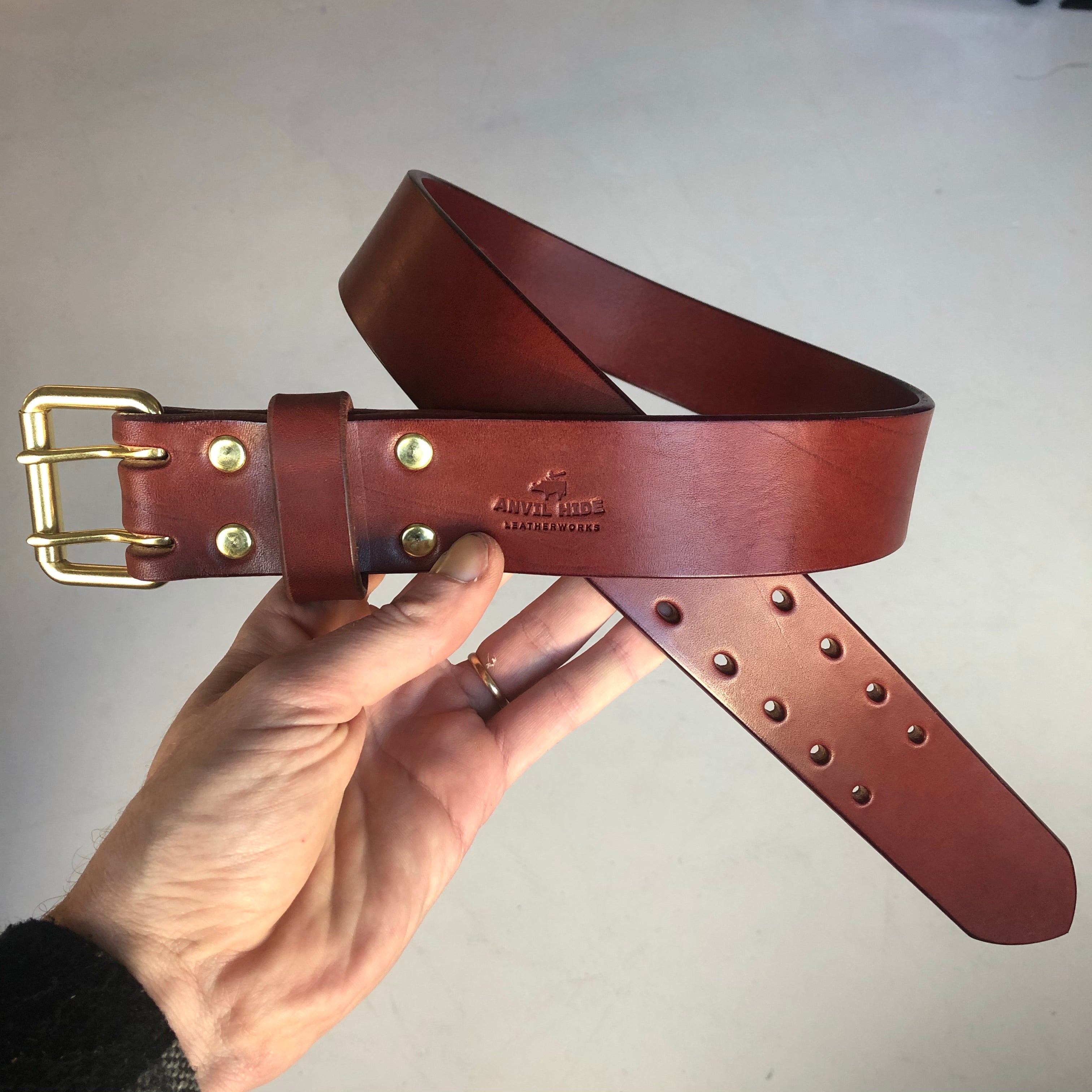 Hidn - The Handmade Bridle Leather Belt With A Secret Compartment